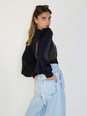 חולצה_מכופתרת_לנשים_מילאנו_שחורה_2