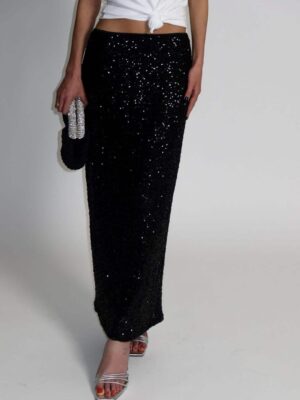 חצאית_מקסי_פייטים_מאקסין_שחורה_1