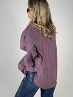 חולצה_מכופתרת_ריבי_משובץ_אפור_ורוד_2