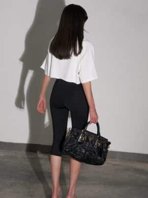 חולצת קרופ ריינס לבנה 2