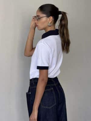 חולצת פולו לני לבנה 2