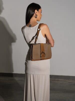 שמלת קשירה מקסי מליפיס בז׳ 2