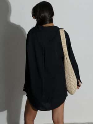 חליפת מכנס קצר טלילה שחורה 2