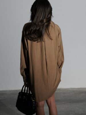 חליפת מכנס קצר טלילה חומה 2