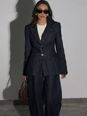 ג׳קט ג׳ינס קפסולה כחול כהה 1