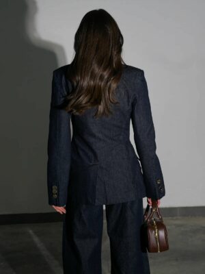 ג׳קט ג׳ינס קפסולה כחול כהה 2