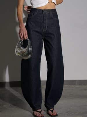 מכנס ג׳ינס קפסולה כחול כהה 1